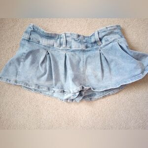 Almost Famous Y2k Style Mini Jean Skort